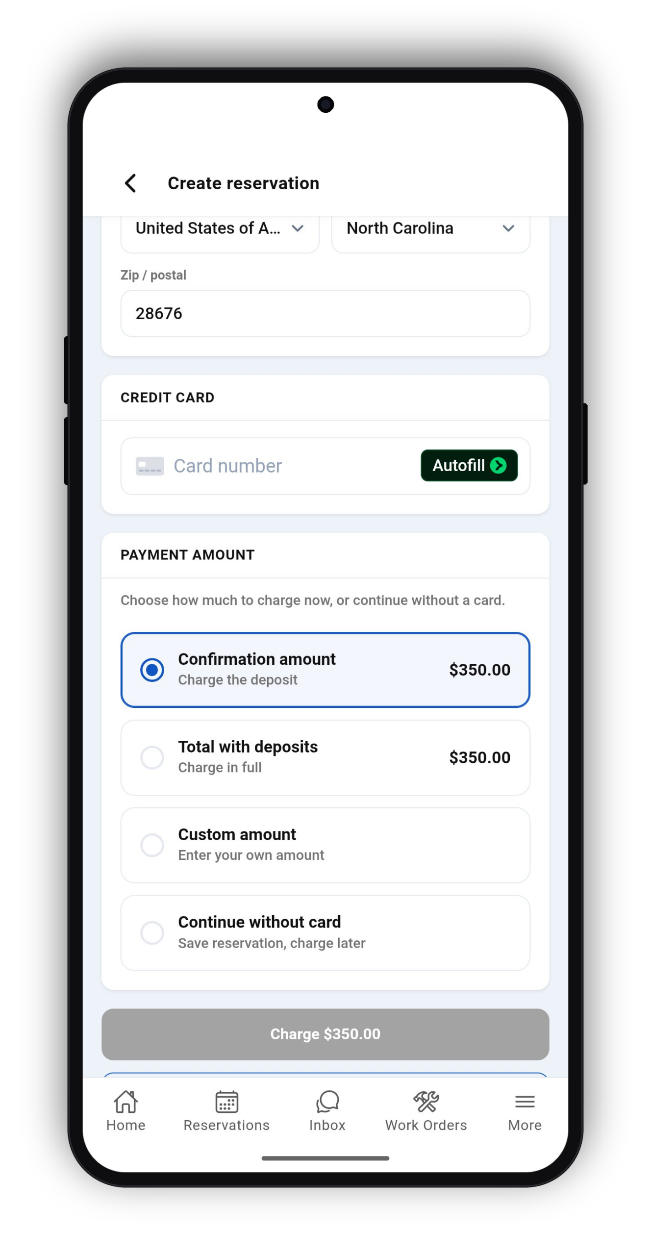 Create Reservations and Collect Payments in the Lodgix Admin App